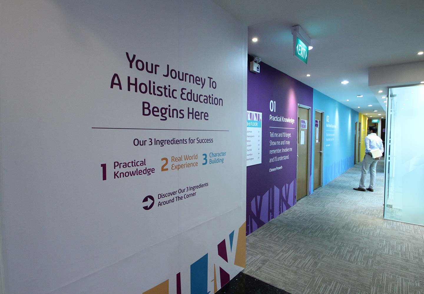 Brand Consultancy in Education Industry. Wall decal for Barclyne.