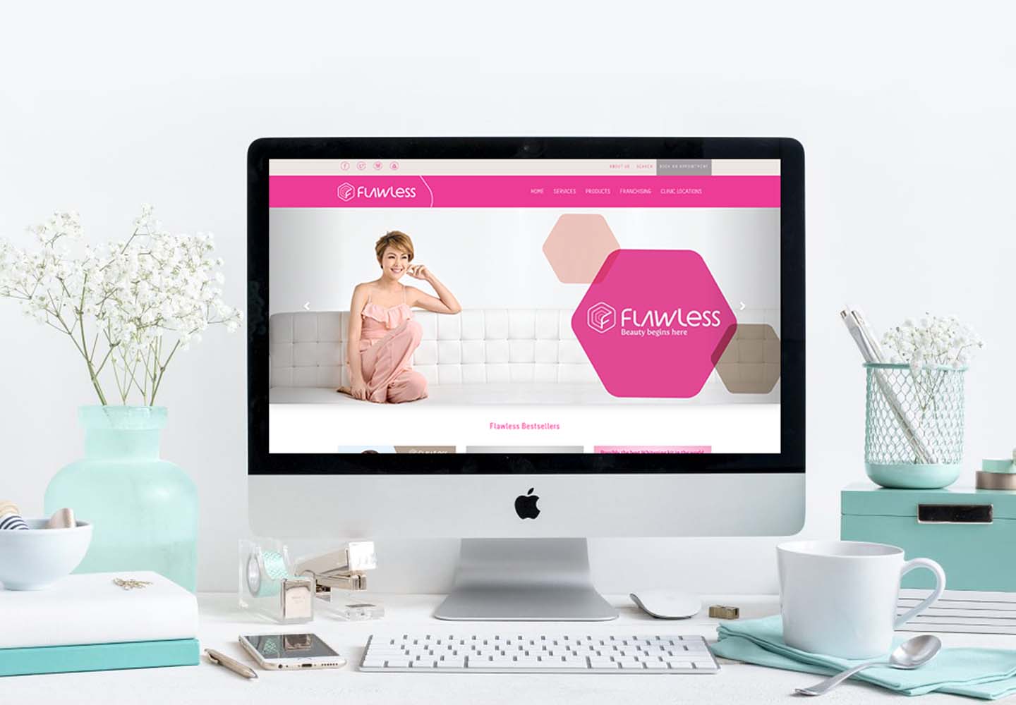 Brand Consultancy in Lifestyle Industry. Website design for Flawless.