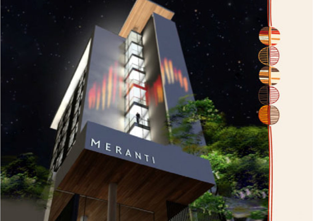 Brand Consultancy in Hospitality Industry. Hotel building for Meranti.