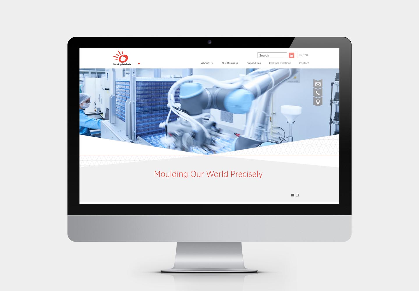 Brand Consultancy in Manufacturing Industry. Website Design for Sunningdale Tech